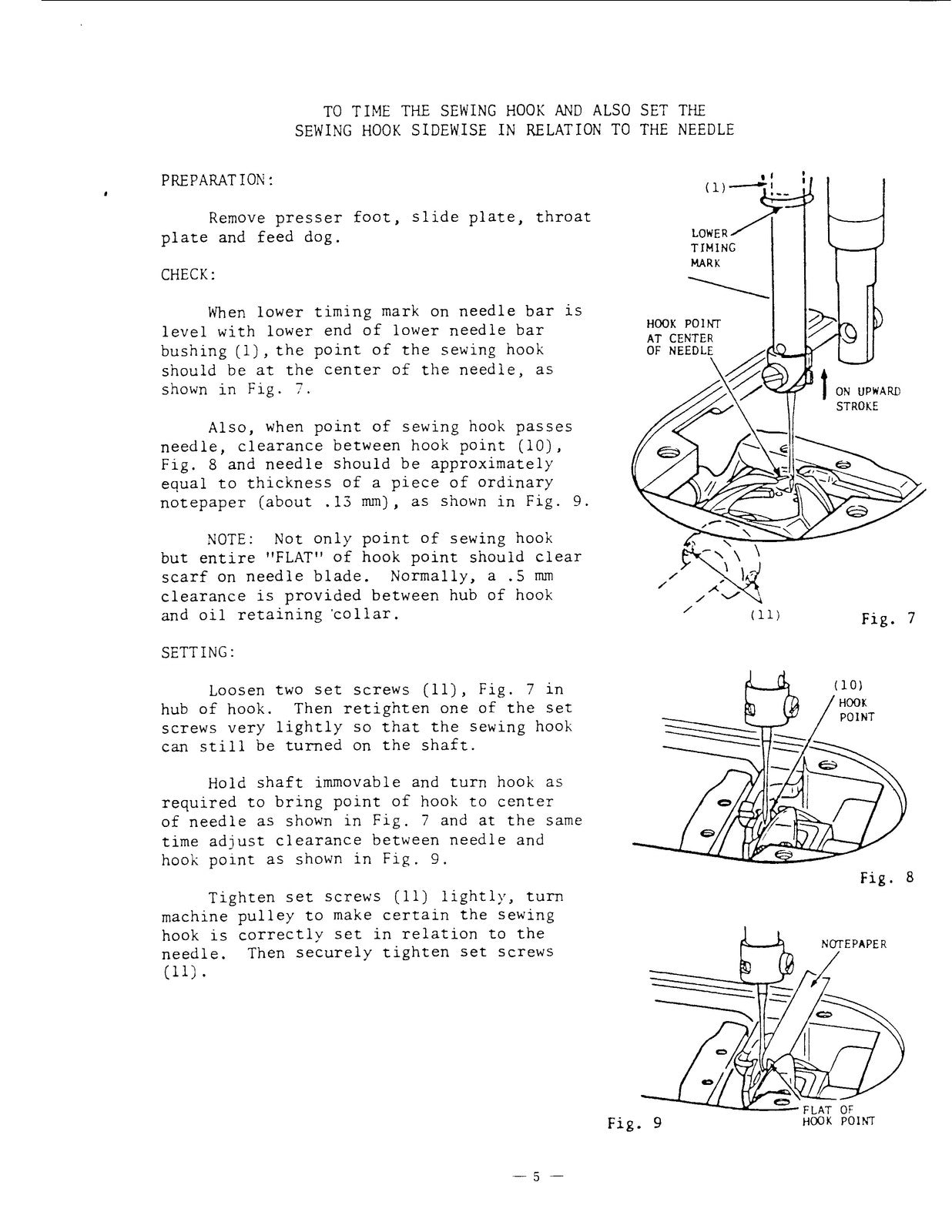 SINGER 191D Sewing Machine Service Manual - STEEL WIRE BOUND - PROTECTIVE COVERS