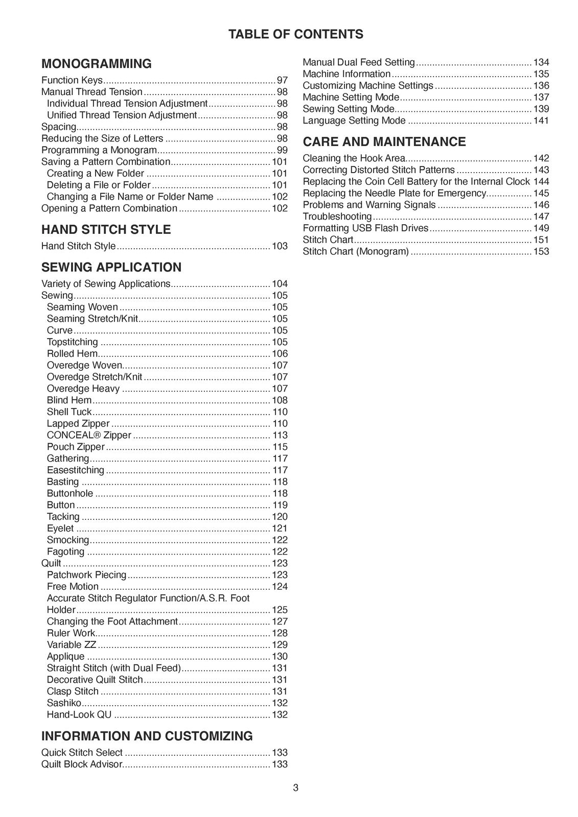 JANOME Continental M8 Professional Sewing Machine Instruction Book Manual