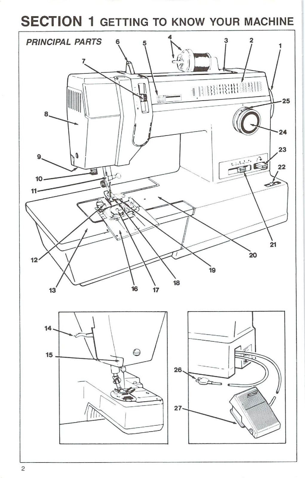 SINGER 17 24 Pattern Sewing Machine Instruction Manual - WIRE BOUND - COVERS