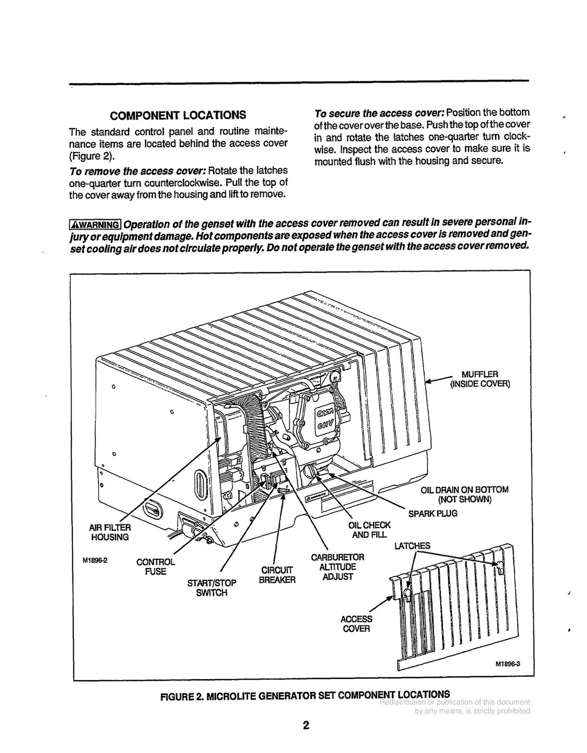 ONAN KY MicroLite 4000 Series RV Genset Operators Manual 1994, FOLDOUTS