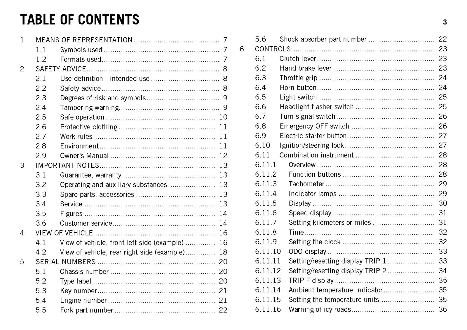 KTM 990 Super Duke R Owners Manual 2013 - STEEL WIRE BOUND - PROTECTIVE COVERS