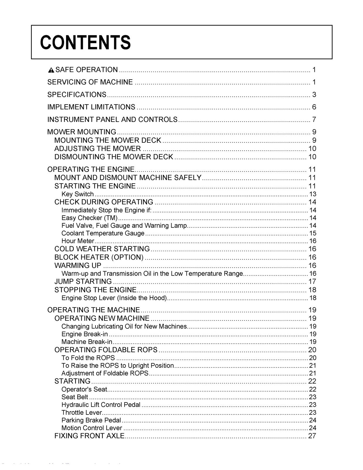 KUBOTA ZD321 ZD323 ZD326 ZD331 Operators & Service Manual BUNDLE - WIRE BOUND