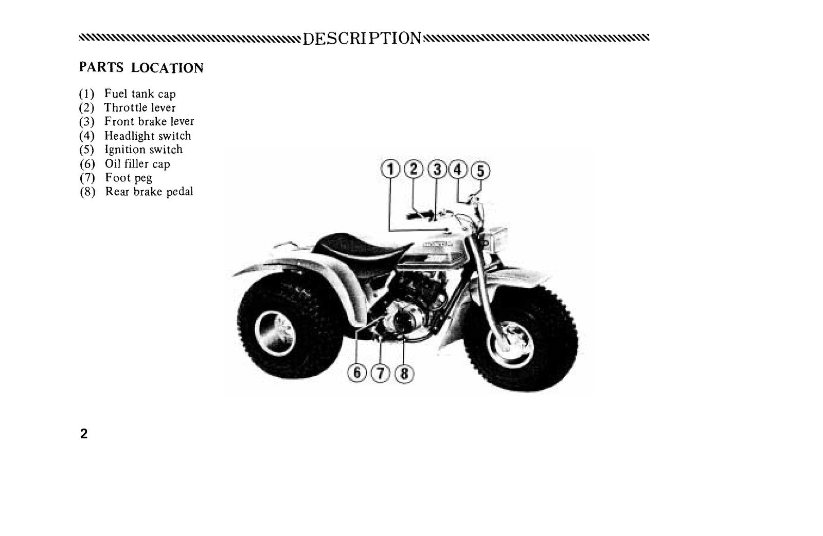 HONDA ATC200 Three-Wheeler Owners Manual 1982 - STEEL WIRE BOUND - TOUGH COVERS