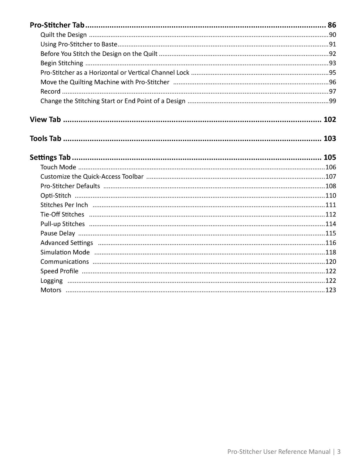 HANDI QUILTER Pro-Stitcher Premium User Reference Manual 2022 - WIRE BOUND