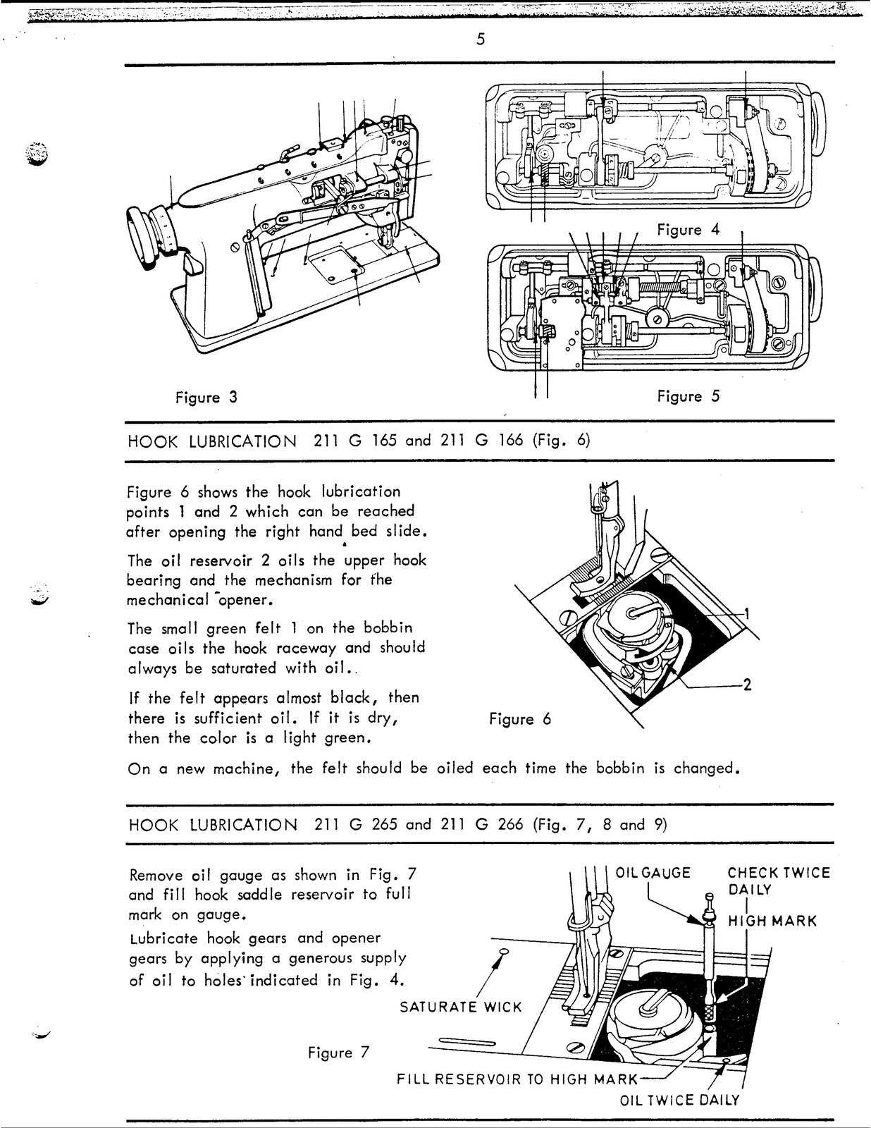 SINGER 211G165 211G166 211G265 211G266 Service Manual - WIRE BOUND - COVERS
