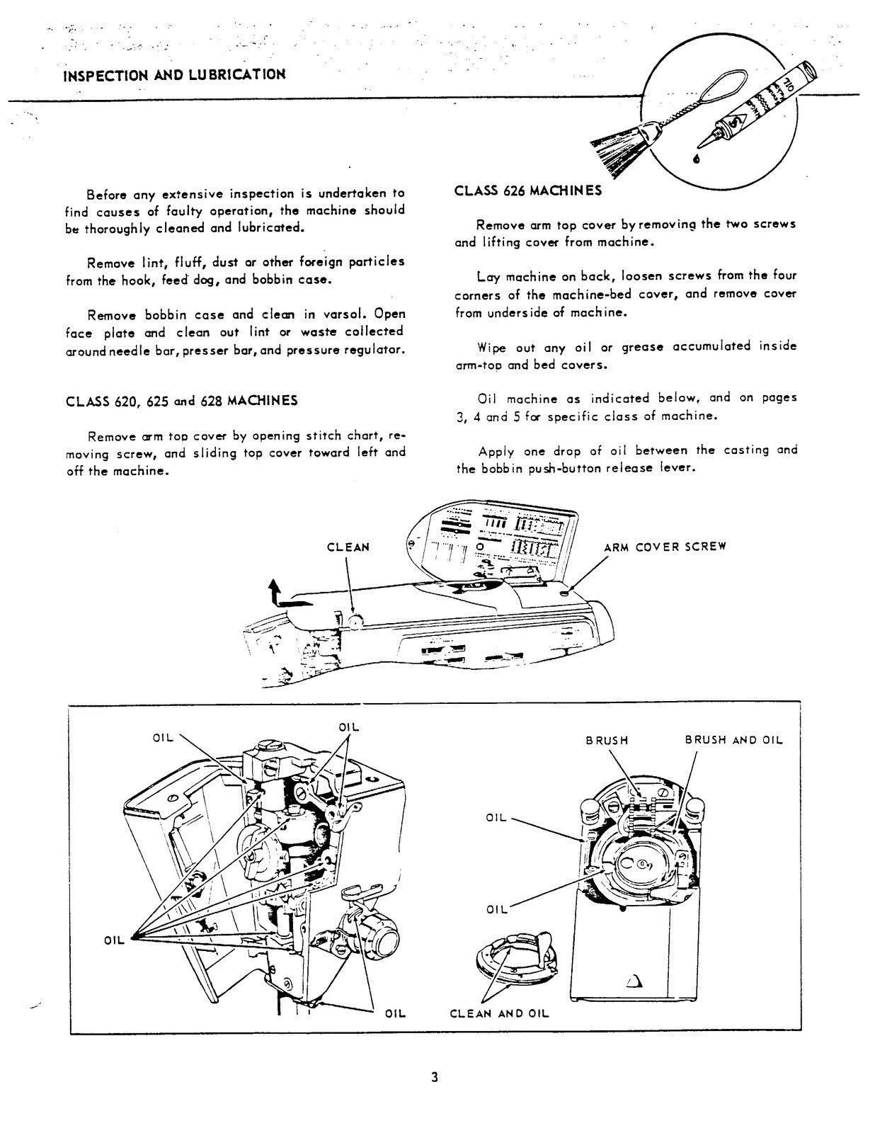 SINGER 620 625 626 628 Sewing Machine Service Manual - WIRE BOUND - TOUGH COVERS