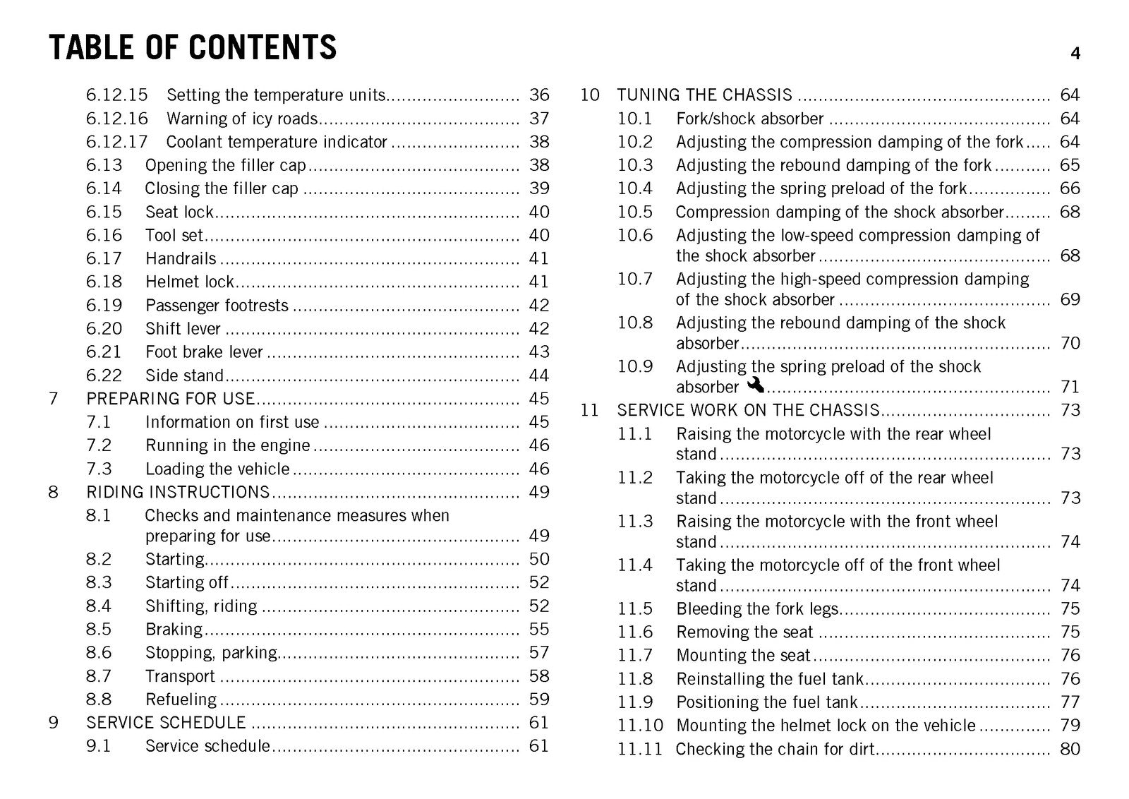 KTM 990 Supermoto R Owners Manual 2013 - STEEL WIRE BOUND - PROTECTIVE COVERS