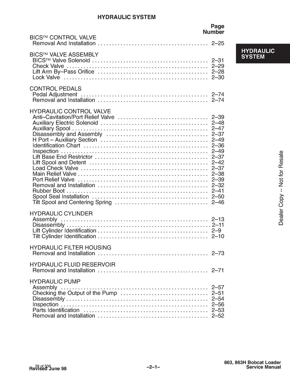 BOBCAT 863 & 863 High Flow Skid Steer Service & Parts Manual BUNDLE - WIRE BOUND
