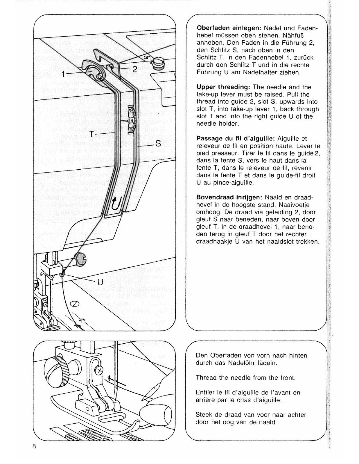 PFAFF Hobby 301 420 Sewing Machine Manual - STEEL WIRE BOUND - PROTECTIVE COVERS