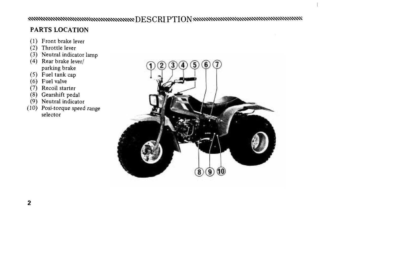 HONDA ATC125M Three Wheeler Owners Manual 1984 - STEEL WIRE BOUND - TOUGH COVERS