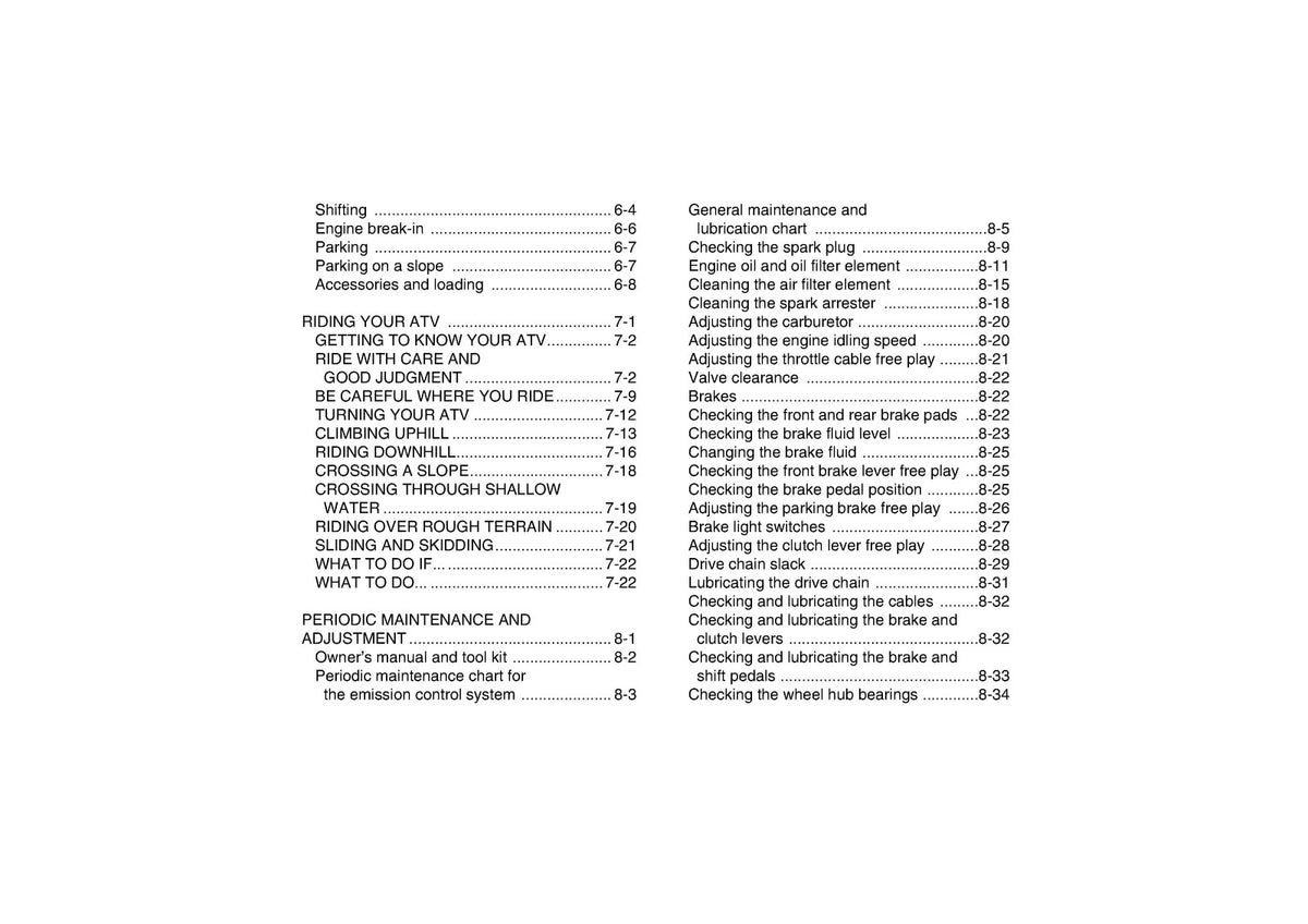 YAMAHA YFM35RA YFM350RA ATV Owners Manual - STEEL WIRE BOUND - PROTECTIVE COVERS