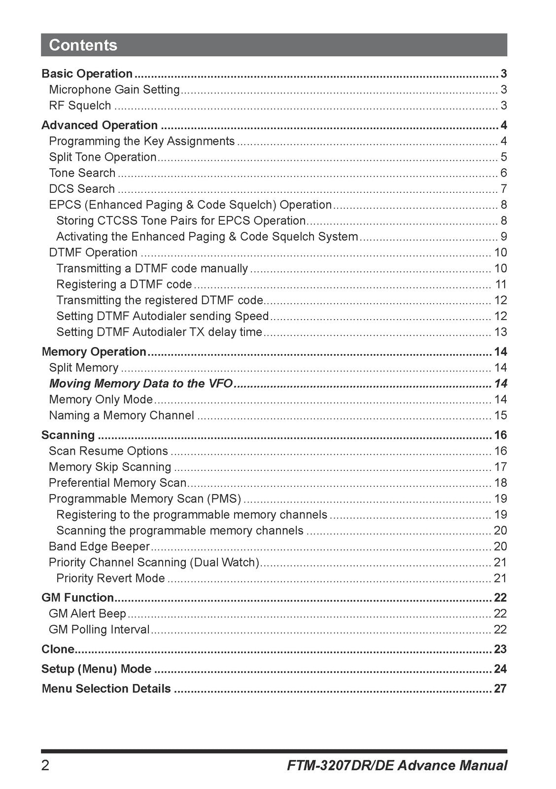 YAESU FTM-3207DR Advance & Operators Manual BUNDLE - WIRE BOUND - TOUGH COVERS