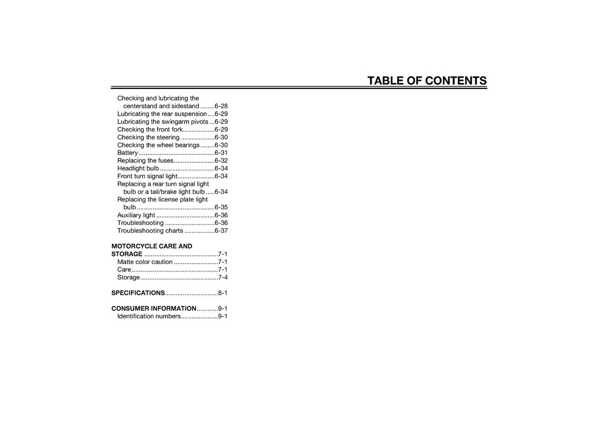 YAMAHA FJR1300AE Owners Manual 2014 - STEEL WIRE BOUND - PROTECTIVE COVERS