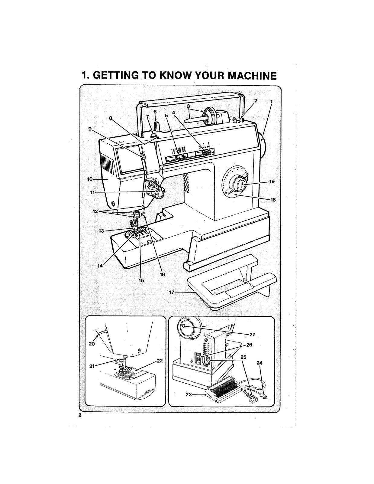 SINGER 6201 6211 Sewing Machine Manual - STEEL WIRE BOUND - PROTECTIVE COVERS