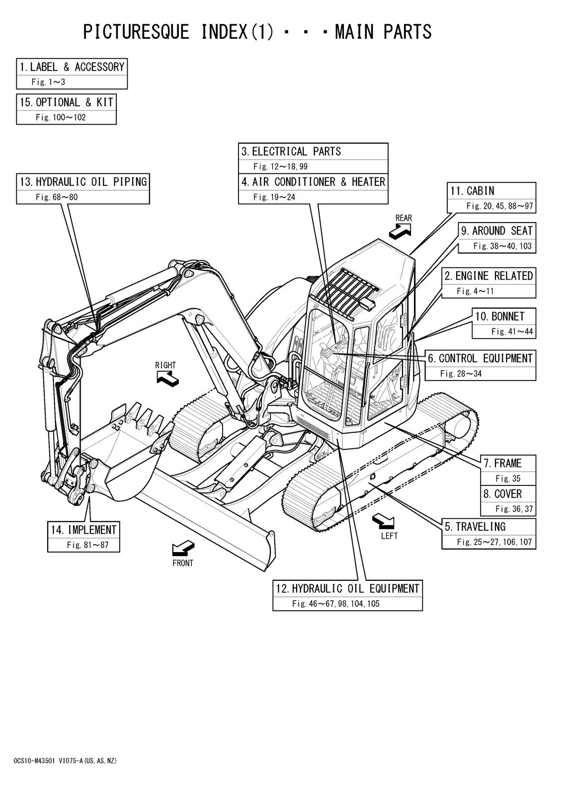 YANMAR ViO75-A Excavator Parts Catalog Manual 2017 - WIRE BOUND - TOUGH COVERS