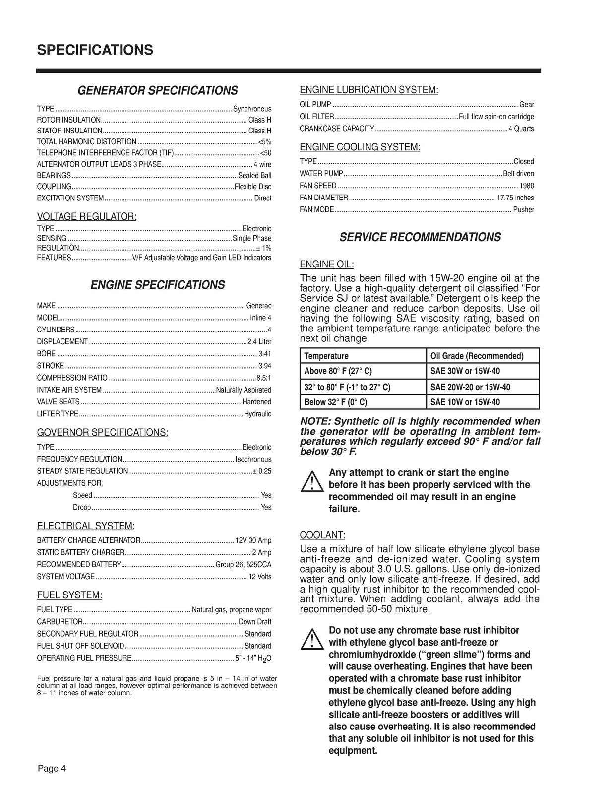 GENERAC 24L R-200B 22 thru 60KW Generator Diagnostic Repair Manual - WIRE BOUND