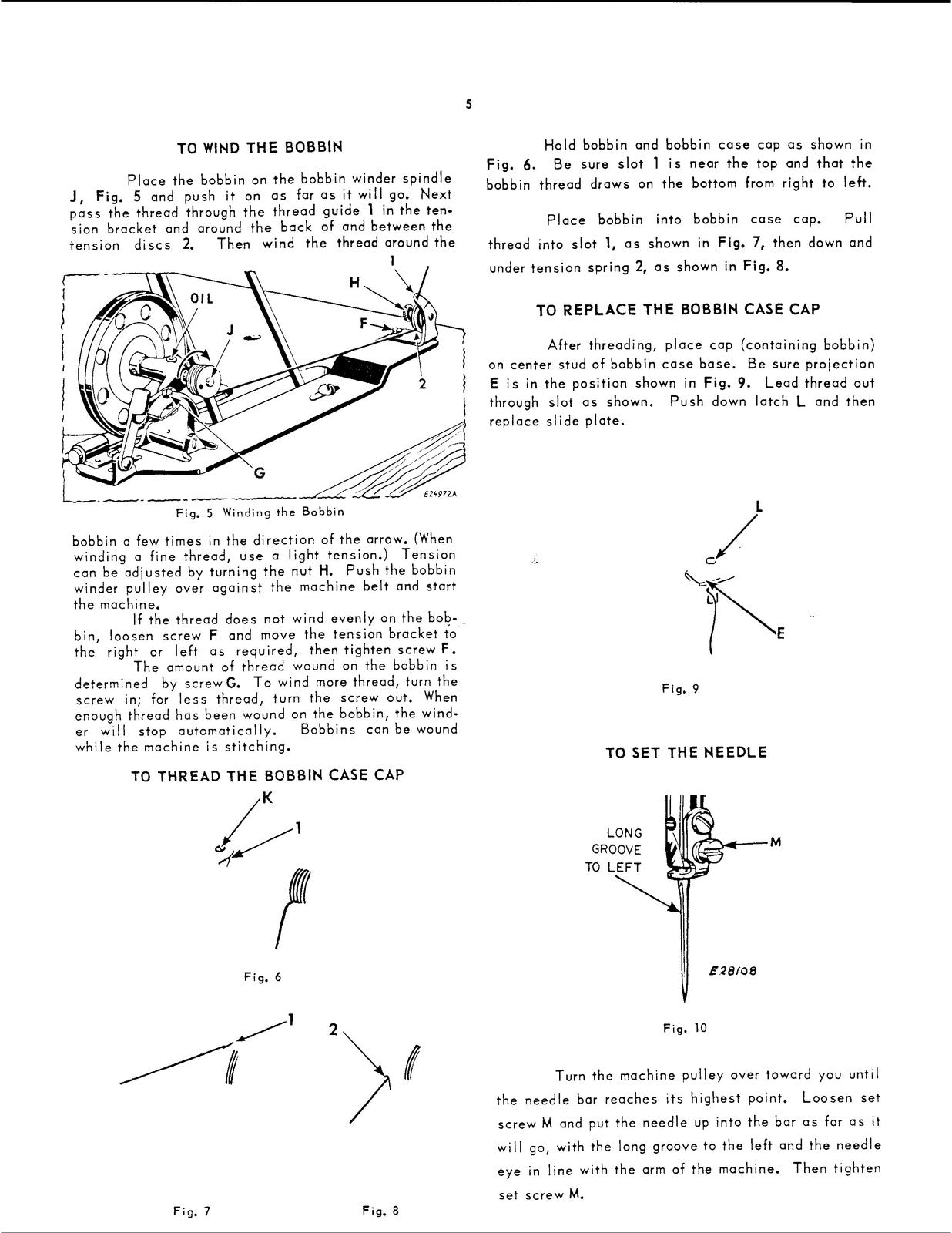 SINGER 236W Sewing Machine Service And Parts Manual 1959 - WIRE BOUND - COVERS