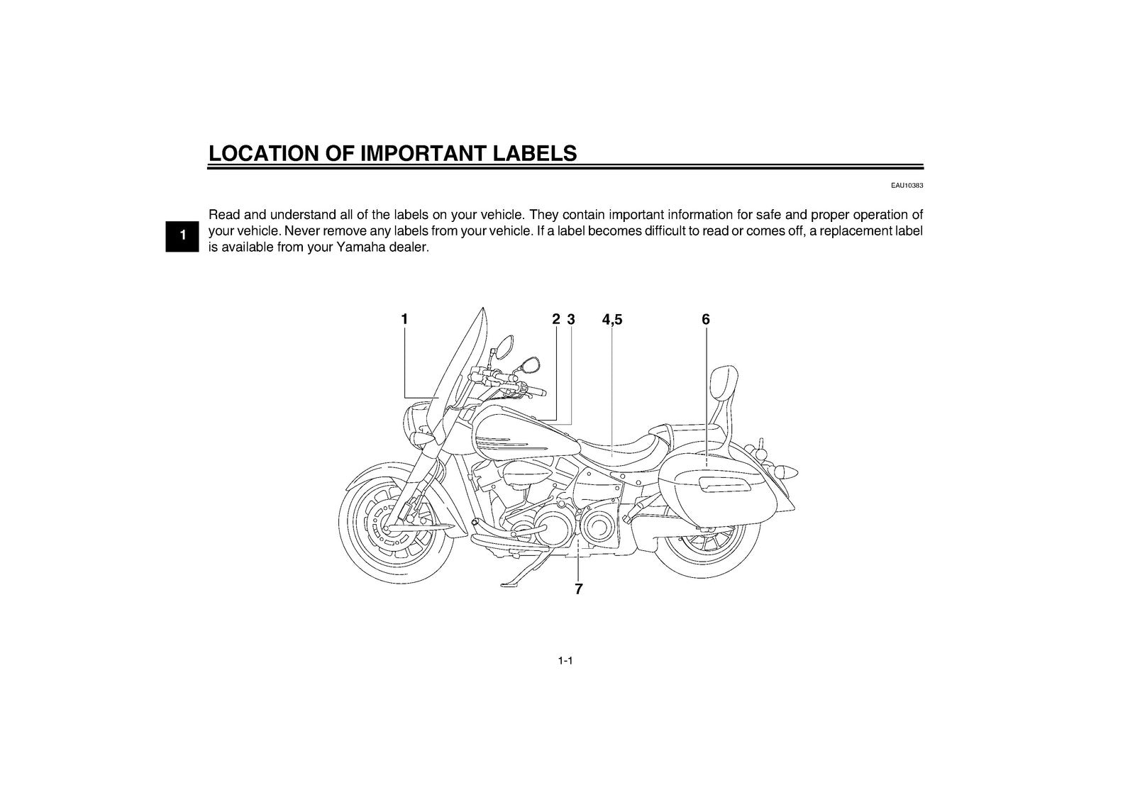 YAMAHA XV19CTSY XV19CTY Stratoliner Roadliner Owners Manual 2008 - WIRE BOUND