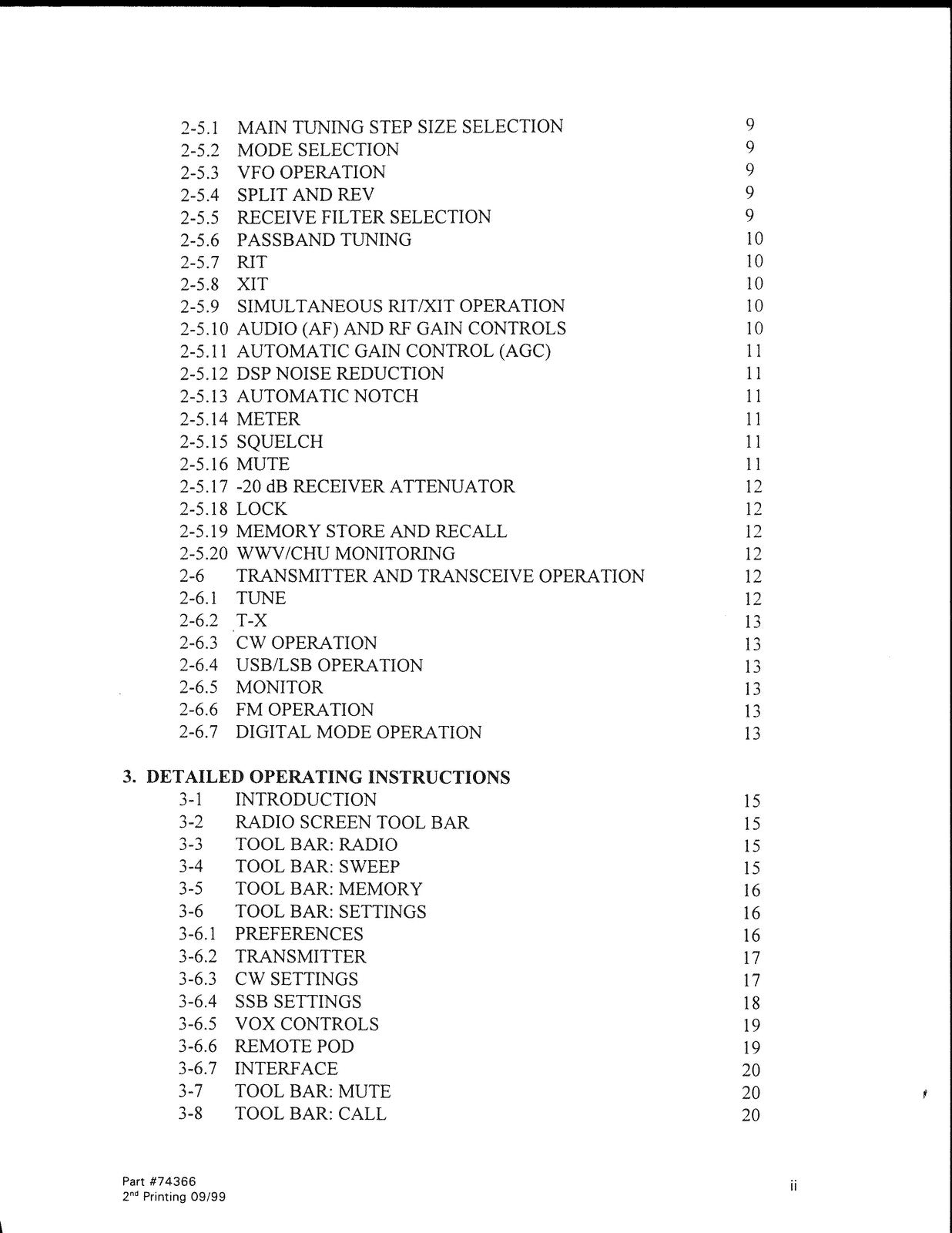 TEN TEC Pegasus Model 550 HF Transciever Operators Manual - WIRE BOUND - COVERS