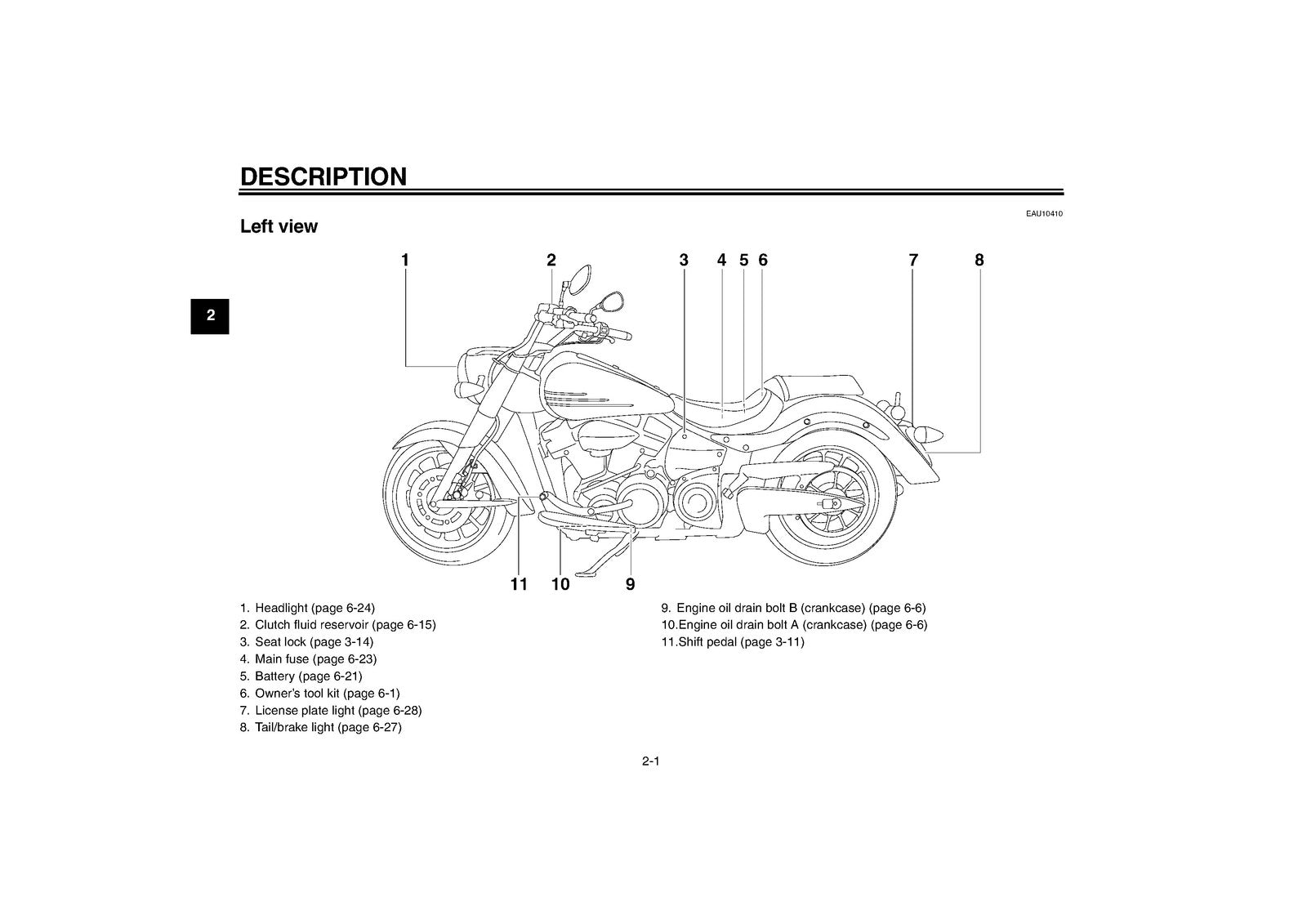YAMAHA XV1900A Motorcycle Owners Manual 2006 - STEEL WIRE BOUND - TOUGH COVERS