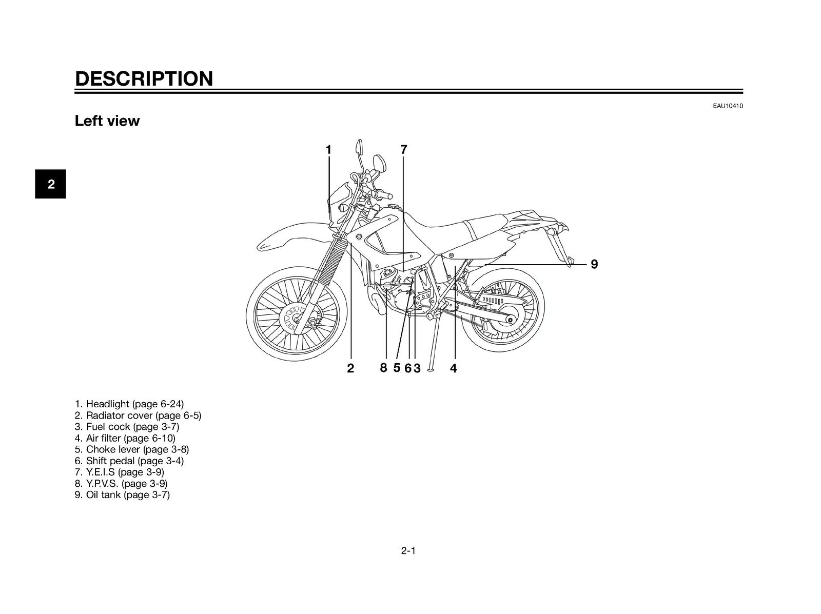 YAMAHA DT125R DT125X Owners Manual - STEEL WIRE BOUND - PROTECTIVE COVERS