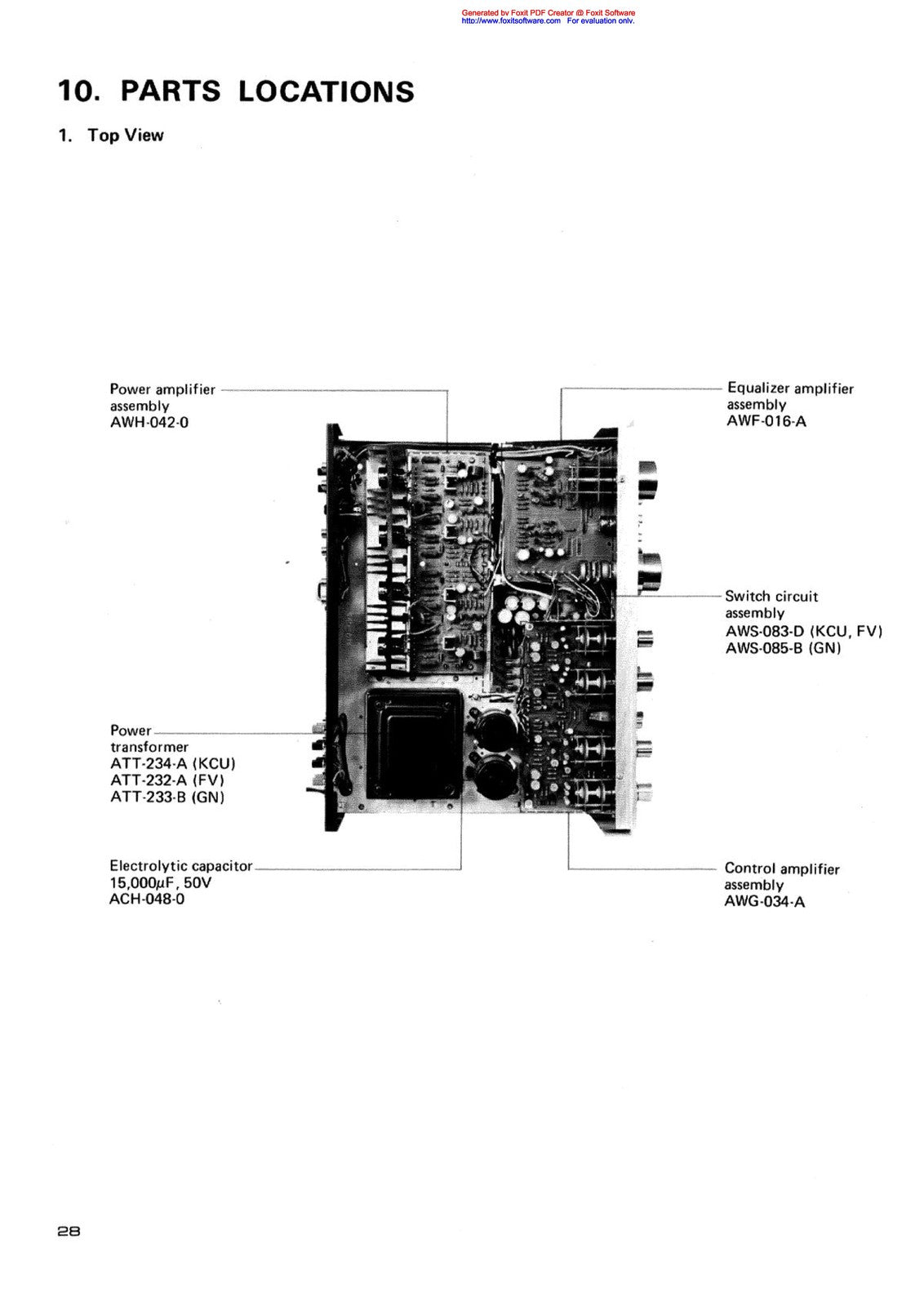 PIONEER SA-8500 Stereo Amplifier Service Manual - BOUND - COVERS - XL FOLDOUTS