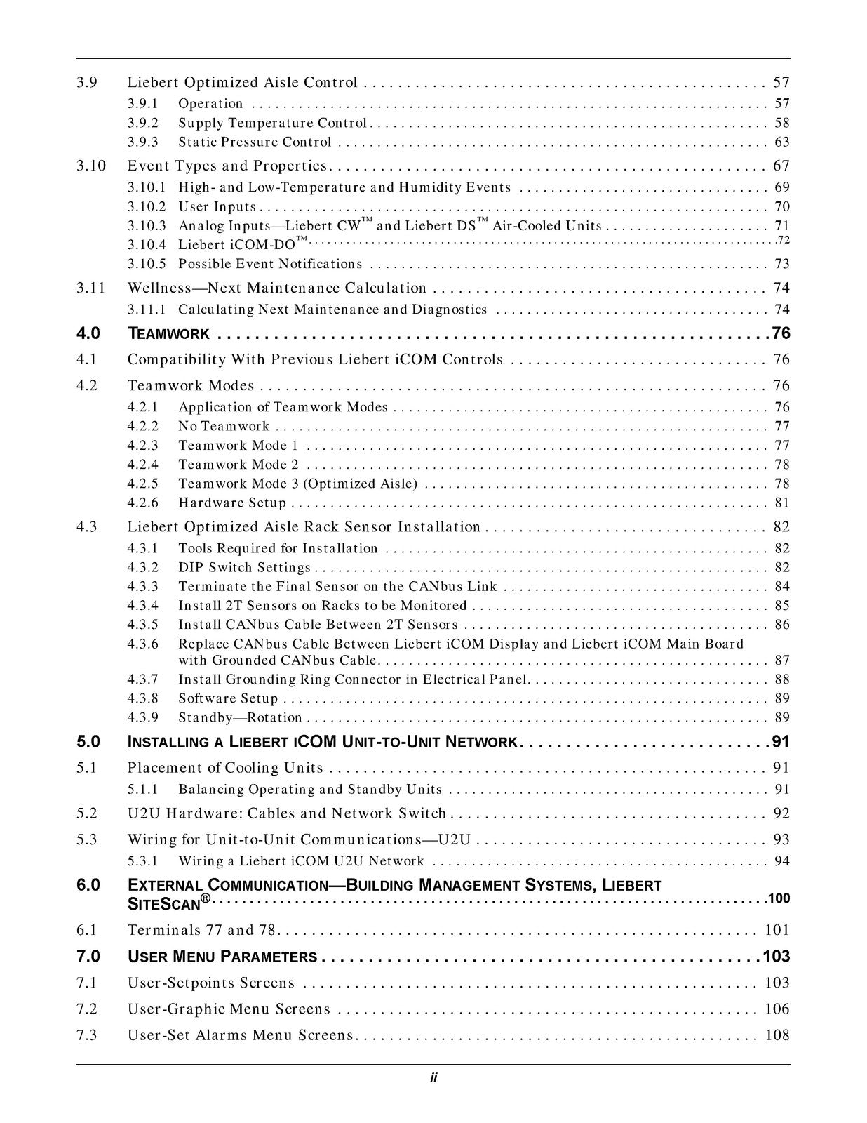 LIEBERT iCOM Intelligent Communications And Monitoring User Manual - WIRE BOUND