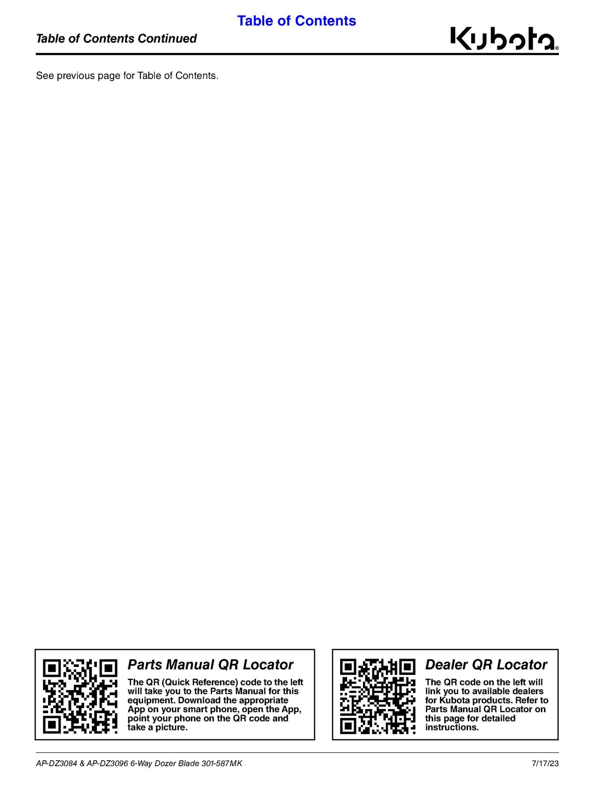 LAND PRIDE DZ30 Dozer Blades Operators Manual - STEEL WIRE BOUND - TOUGH COVERS