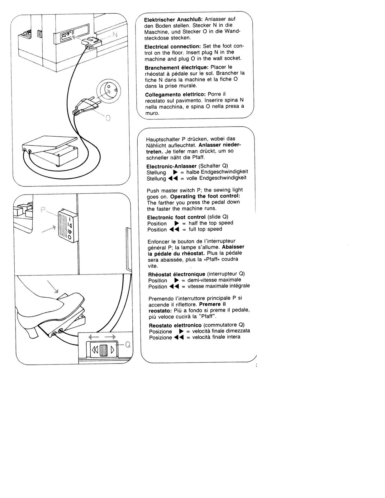 PFAFF Hobbymatic 947 Sewing Machine Instruction Manual - WIRE BOUND - COVERS