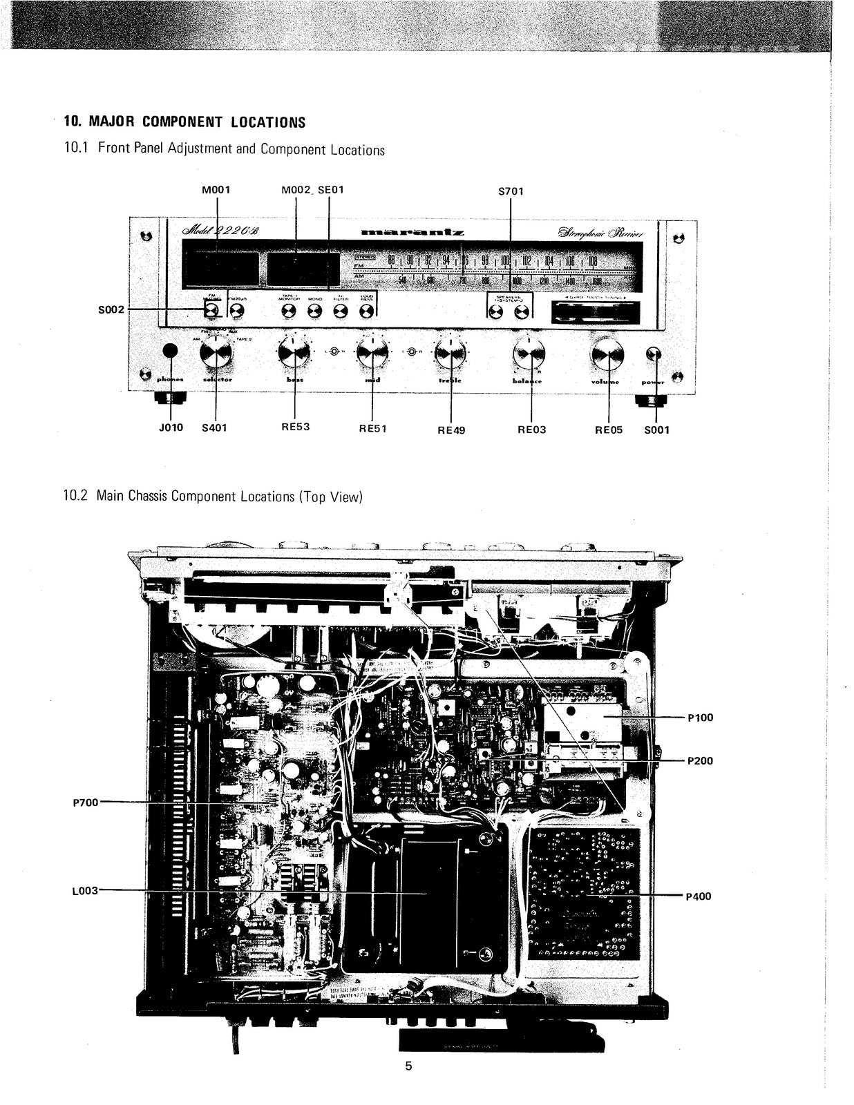 MARANTZ 2226 B Stereo Receiver Service Manual - BOUND - COVERS - XL FOLDOUTS
