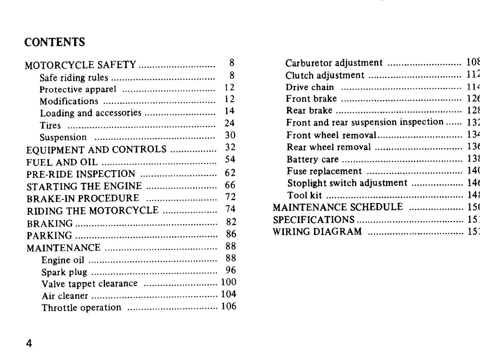 HONDA CL250S Owners Manual 1981 - BOUND - COVERS - XL FOLDOUT PAGES