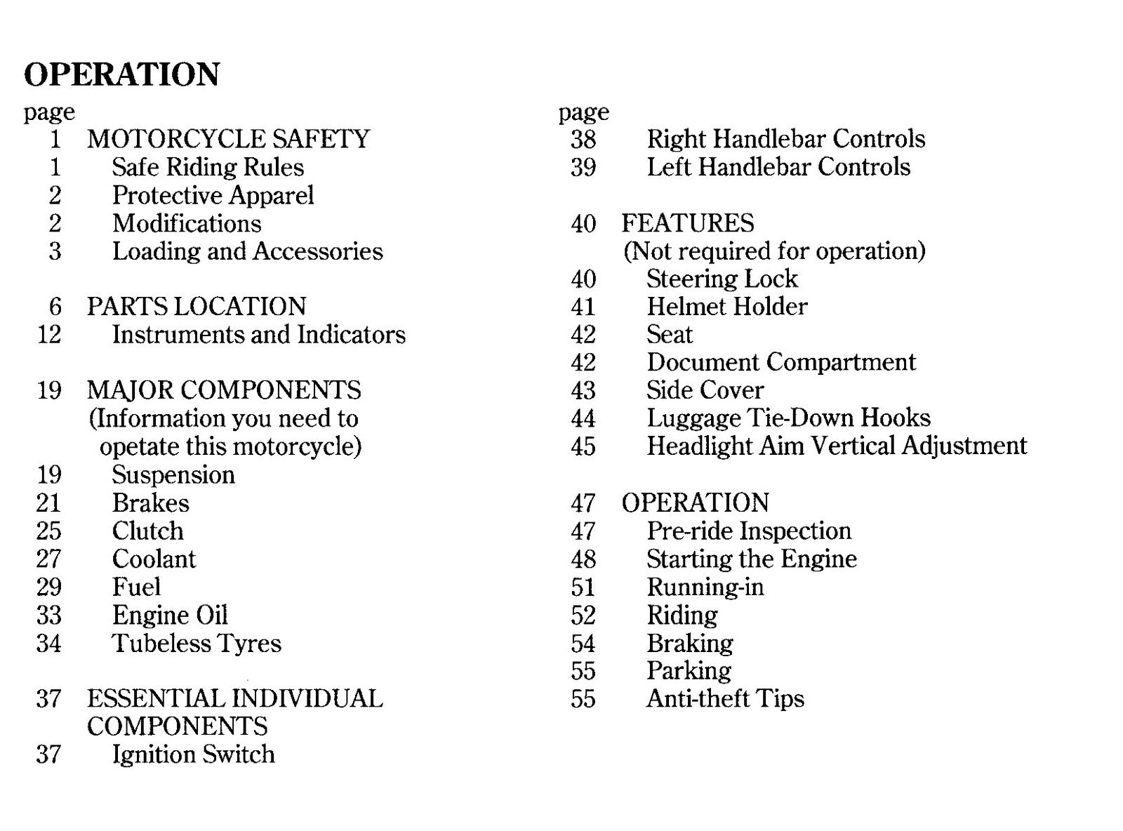 HONDA CB600F FII Owners Manual 1999 - BOUND - COVERS - XL FOLDOUT PAGES