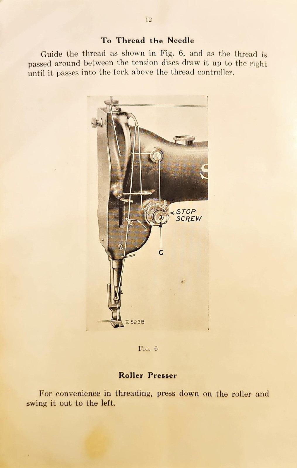 SINGER 61w 62w Sewing Machine Instructions Manual 1926 - WIRE BOUND - COVERS