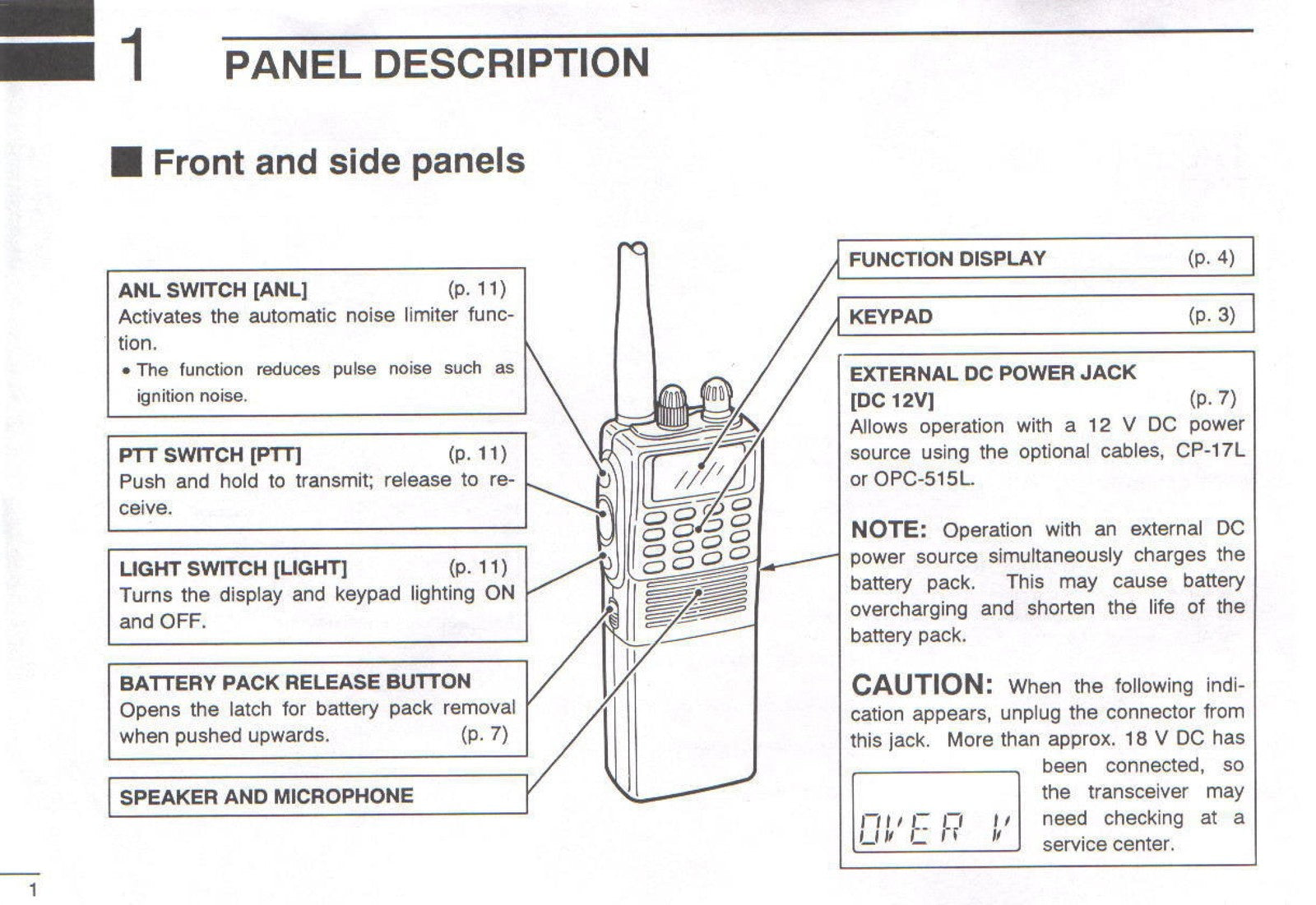 ICOM IC-A3 IC-A3E VHF Air Band Transceiver Instruction Manual - WIRE BOUND