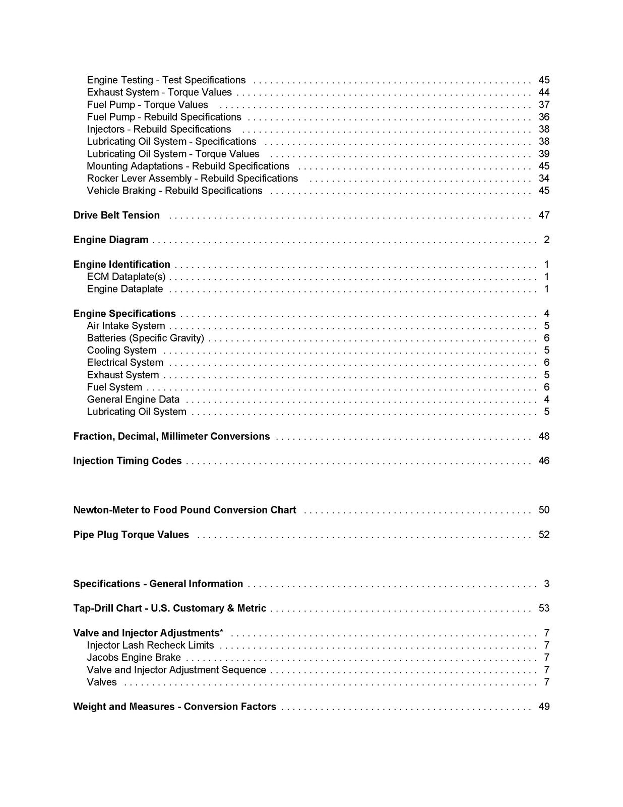 CUMMINS M11 Series Engine Specification Manual 1994 - WIRE BOUND - TOUGH COVERS