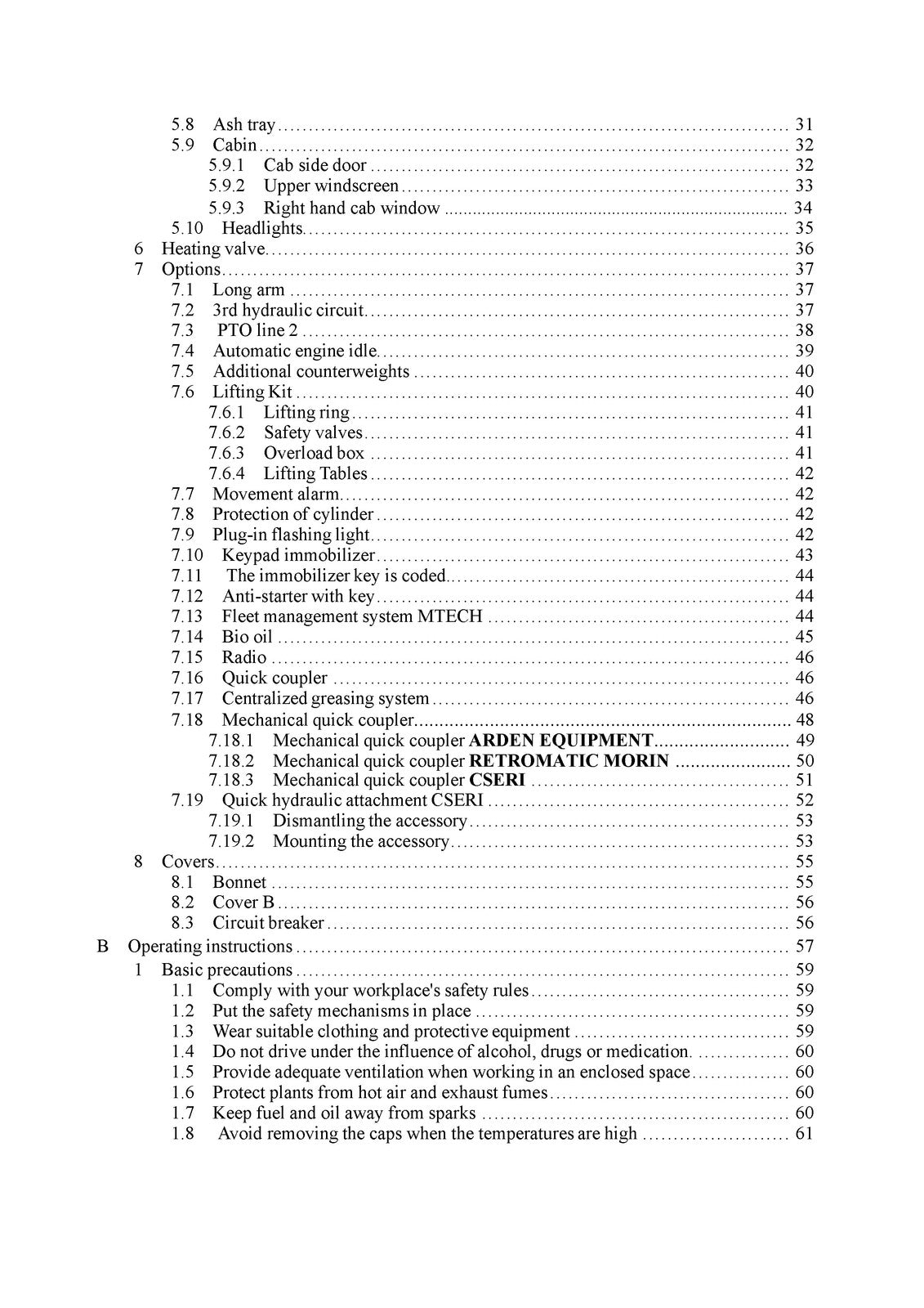 YANMAR SV26 Mini Excavator Operation and Maintenance Manual - WIRE BOUND