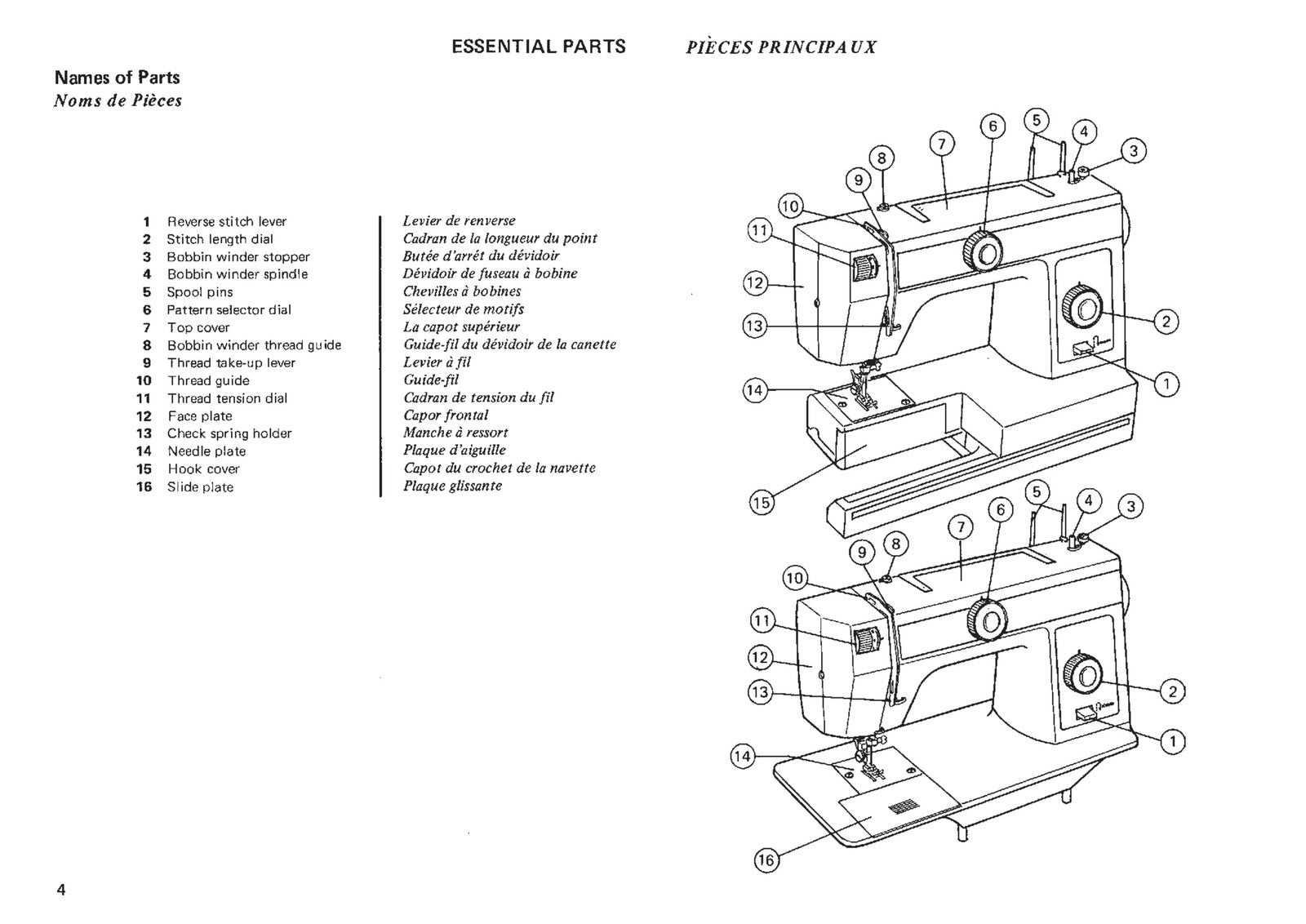 JANOME NEW HOME 109 110 Sewing Machine Instruction Manual - WIRE BOUND - COVERS