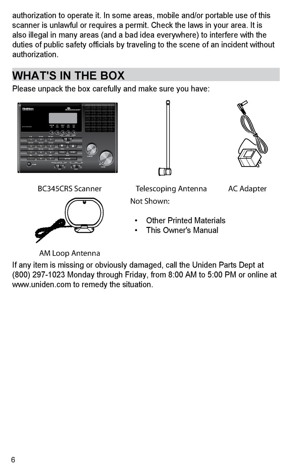 UNIDEN BC345CRS Scanner Owners Manual 2013 - STEEL WIRE BOUND - TOUGH COVERS