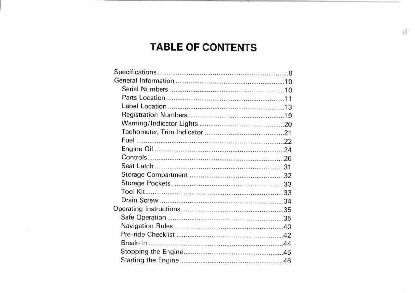 KAWASAKI JET SKI STS Watercraft Owners Manual - STEEL WIRE BOUND - TOUGH COVERS