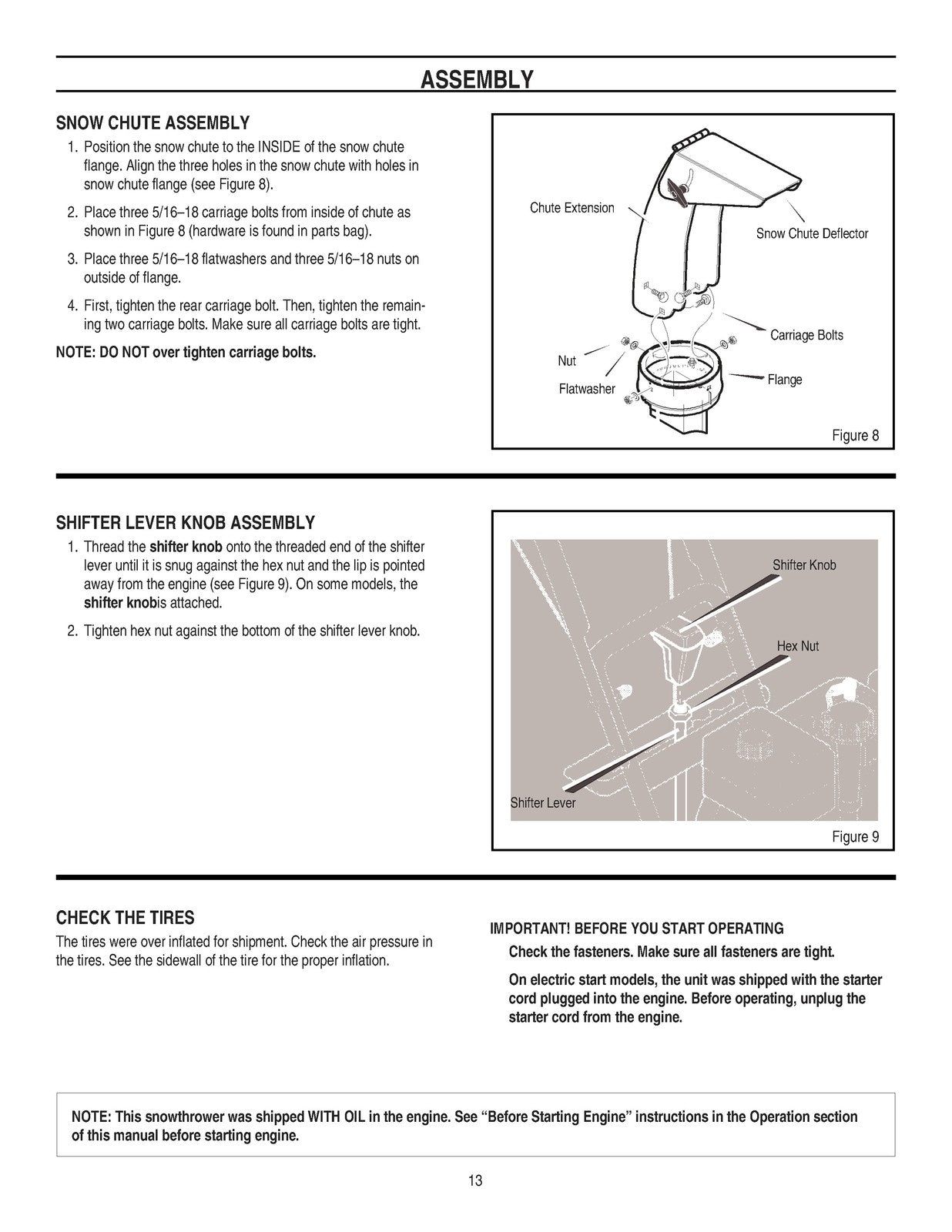 SWISHER 627851X07A Snow Thrower Owners Manual - STEEL WIRE BOUND - TOUGH COVERS