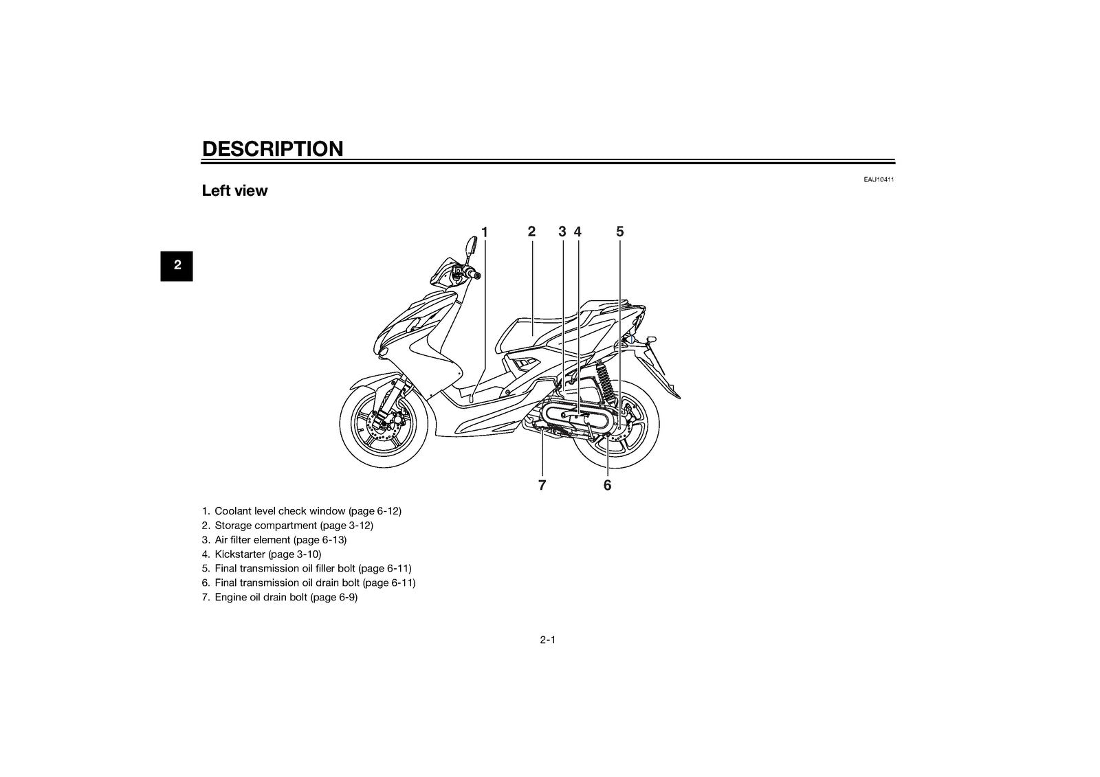 YAMAHA NS50F Scooter Owners Manual 2013 - STEEL WIRE BOUND - PROTECTIVE COVERS