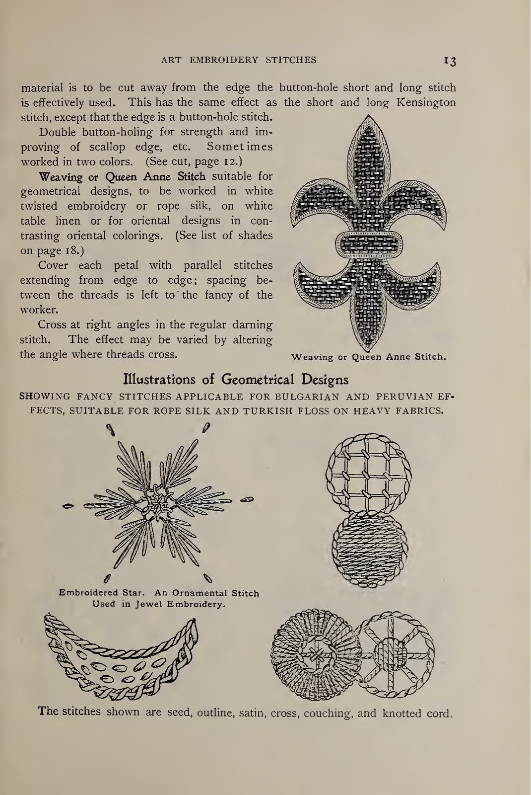 HEMINWAY Wash Silks Embroidery Crochet And Knitting Manual 1899, FOLDOUTS