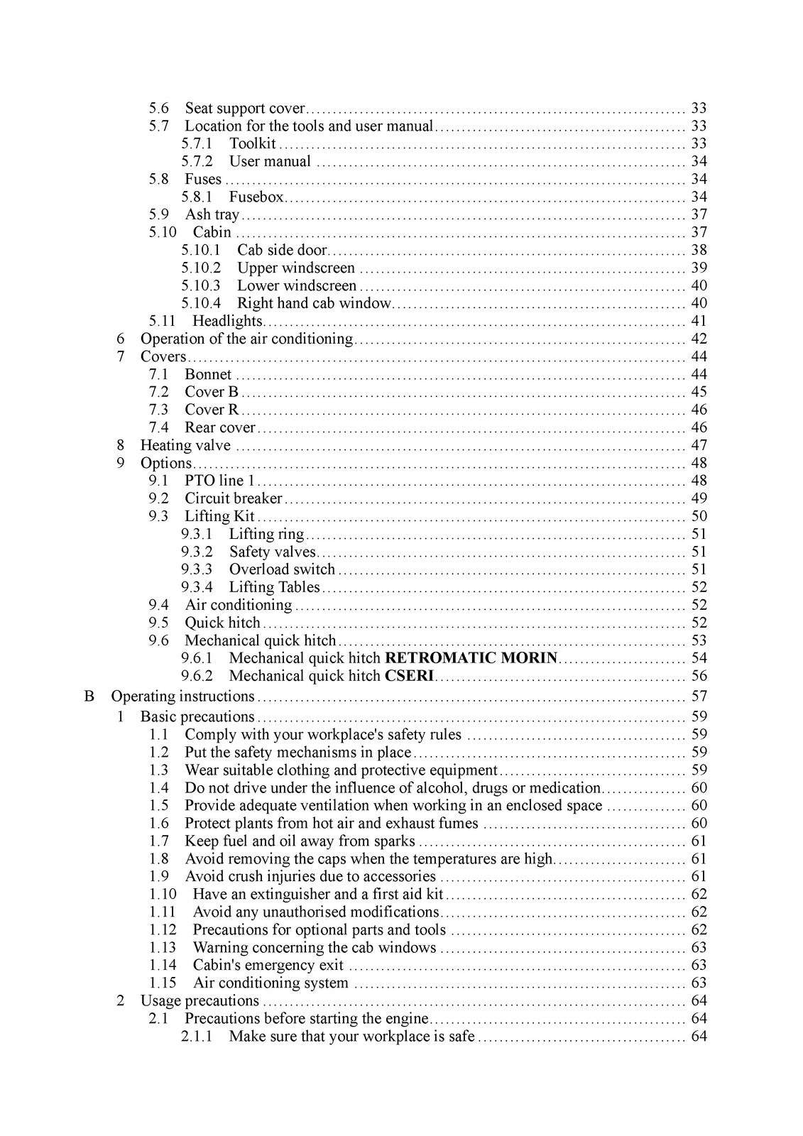 YANMAR ViO38-6 Mini Excavator User Operation and Maintenance Manual - WIRE BOUND