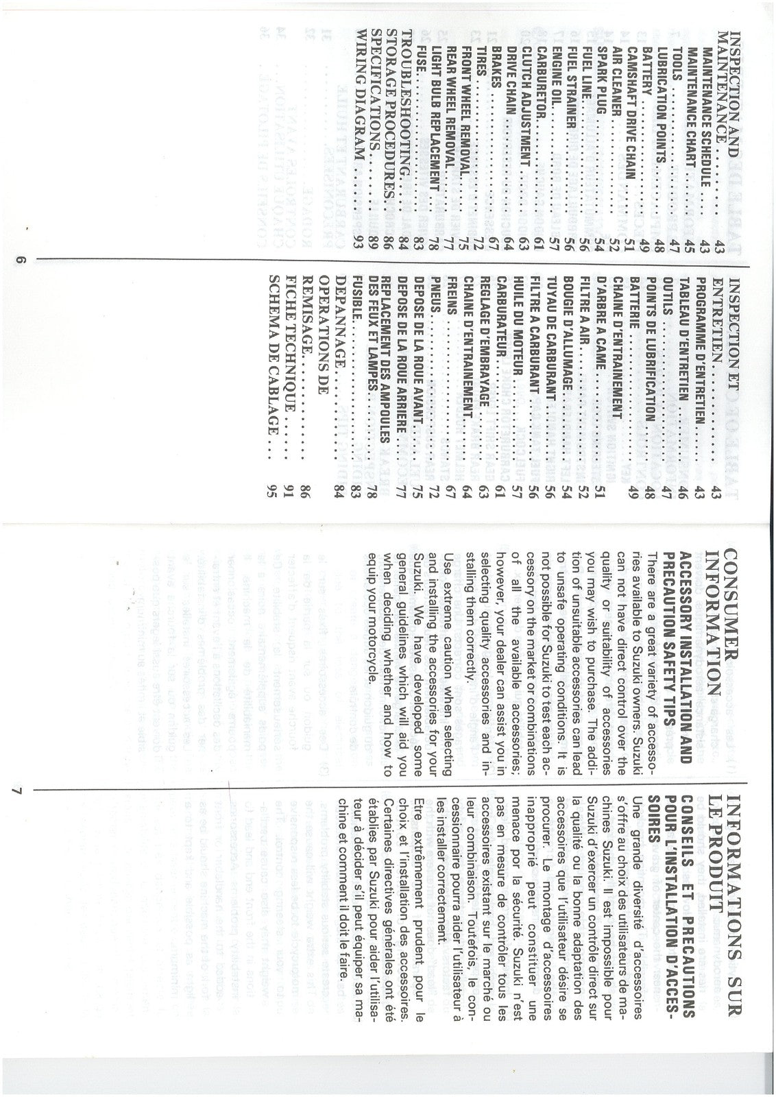 SUZUKI GN125 Motorcycle Owners Manual 1990 - STEEL WIRE BOUND - TOUGH COVERS