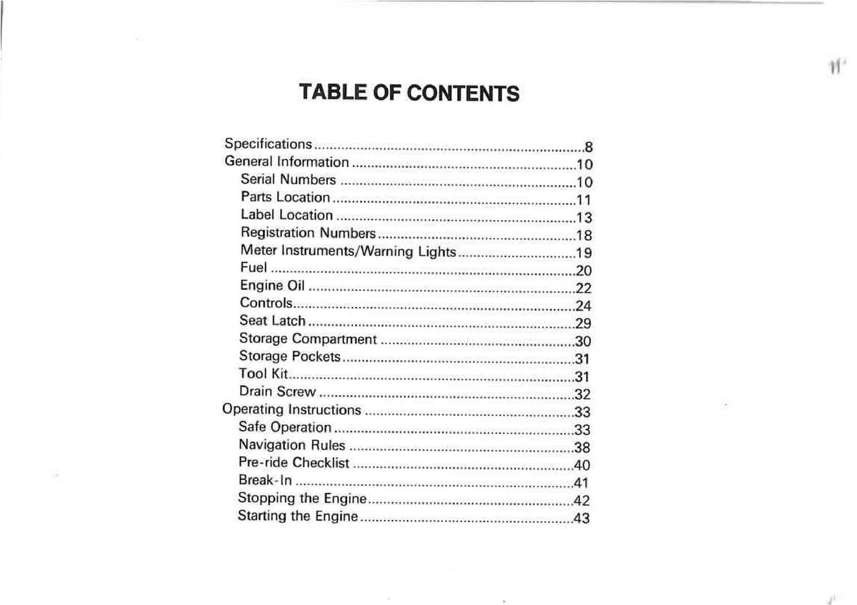 KAWASAKI Jet Ski 900 ZXi Owners Manual 2 - STEEL WIRE BOUND - TOUGH COVERS