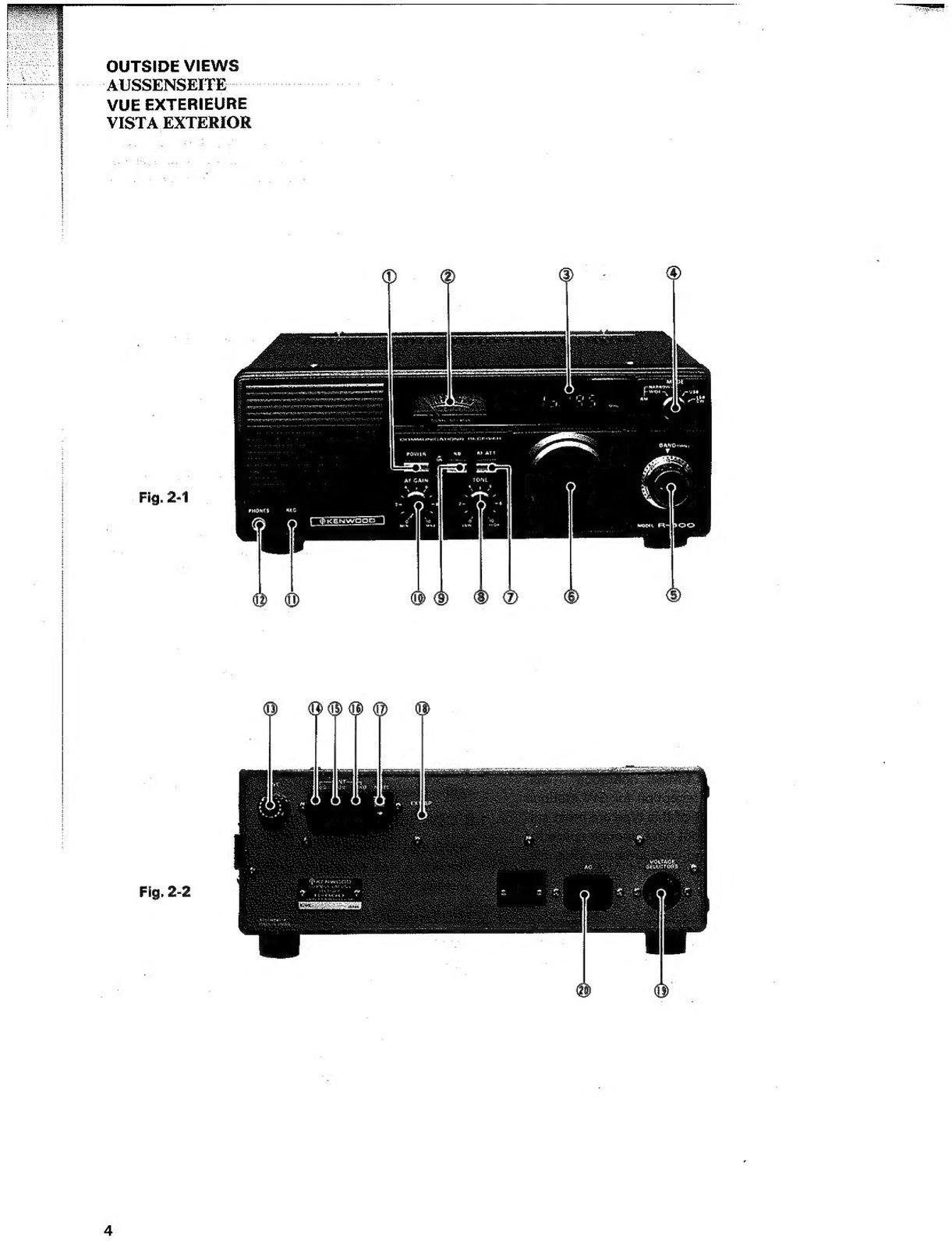 PANASONIC R-600 Communications Receiver Instruction Manual, FOLDOUTS