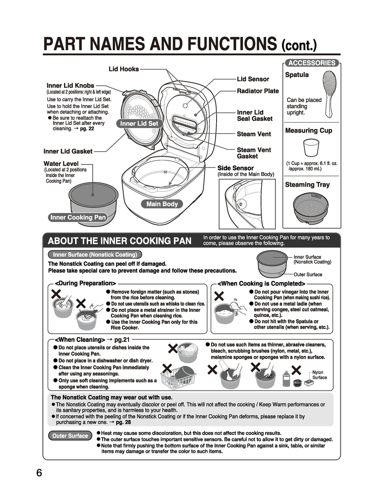 ZOJIRUSHI NW-QAC10 18 Induction Heating Rice Operating Instructions Manual