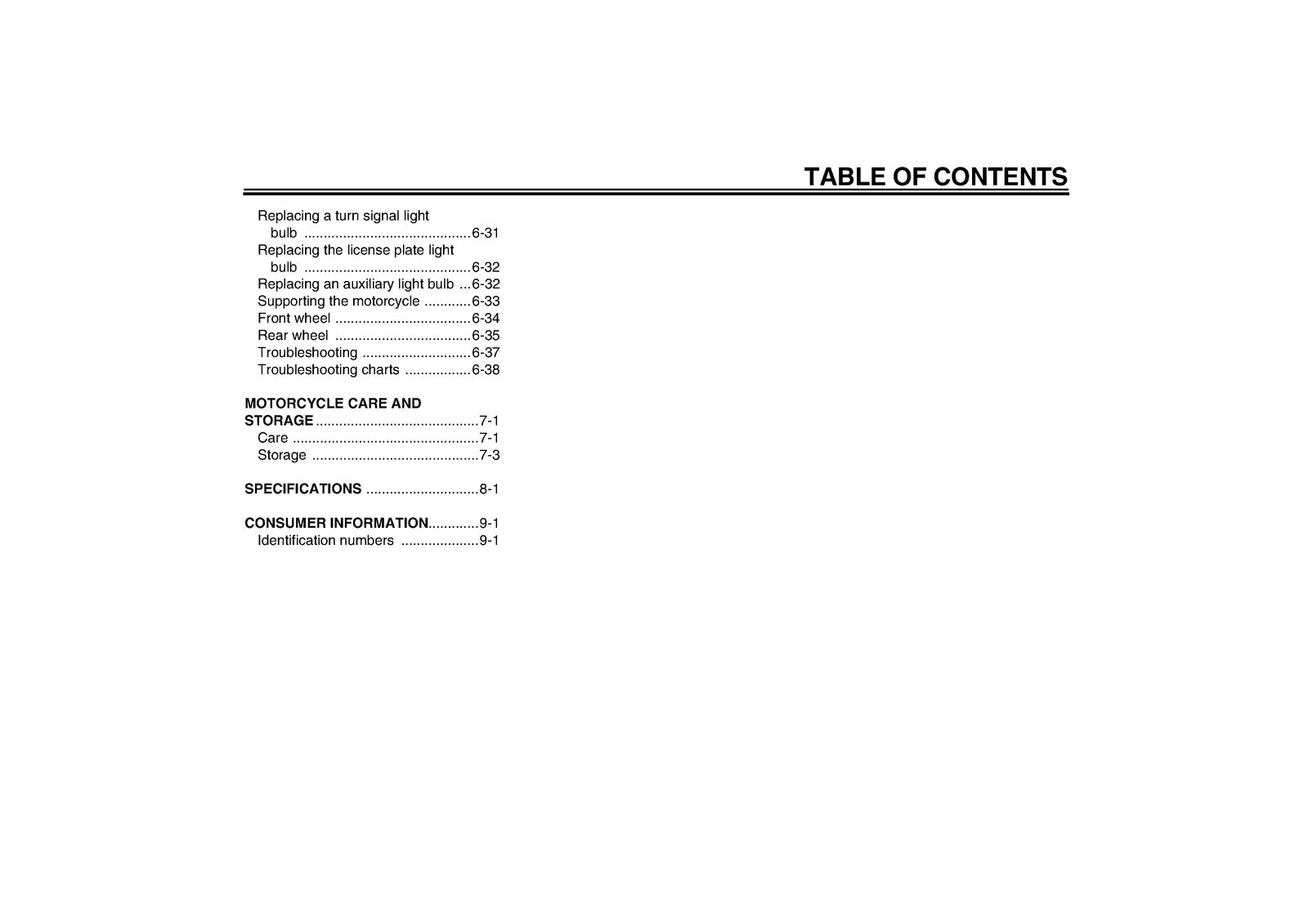 YAMAHA FZ1-N Owners Manual 2006 - STEEL WIRE BOUND - PROTECTIVE COVERS