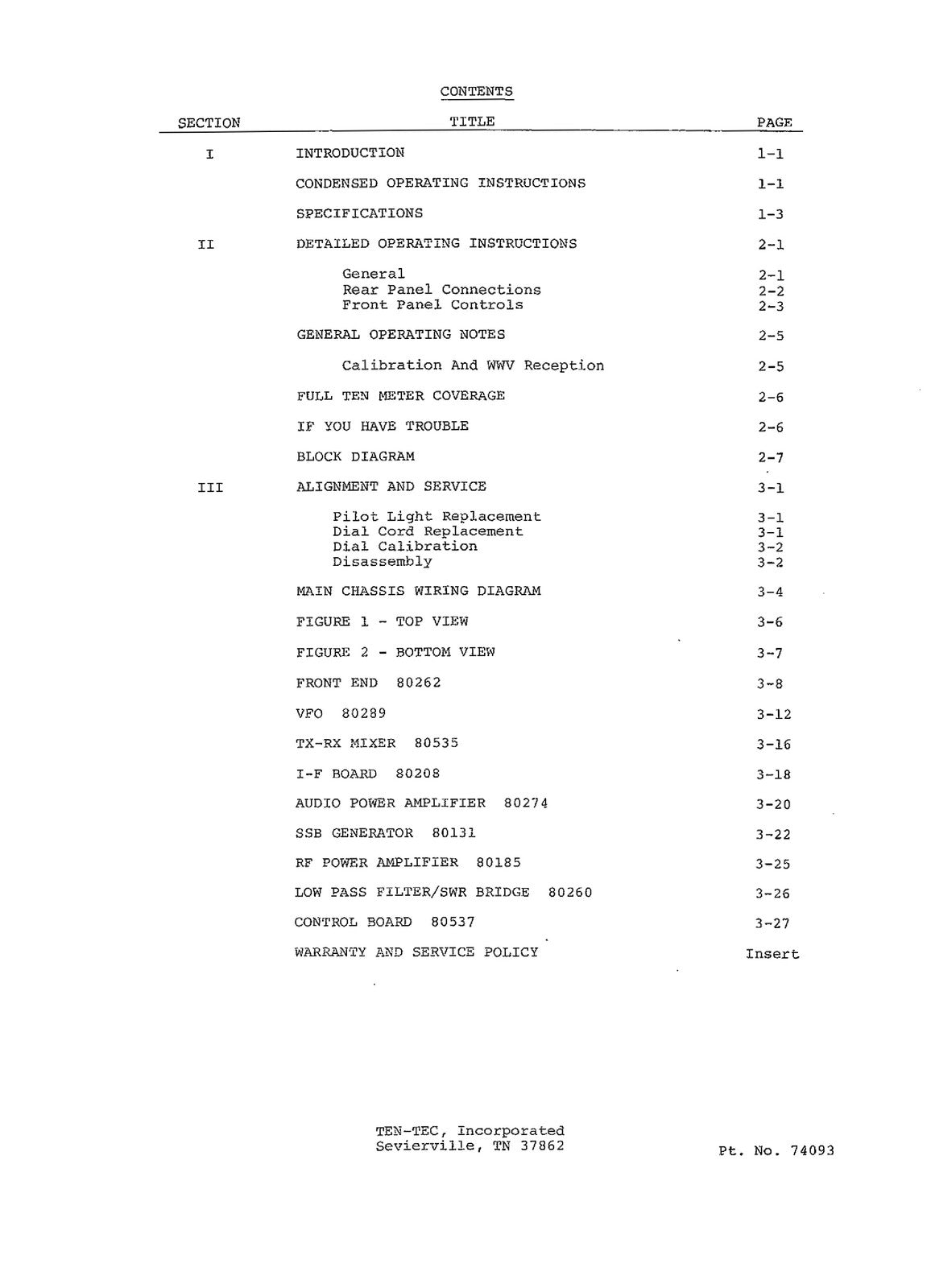 TEN-TEC Argonaut 515 Argonaut II 535 536 Omni 5 562 Operators Manual BUNDLE