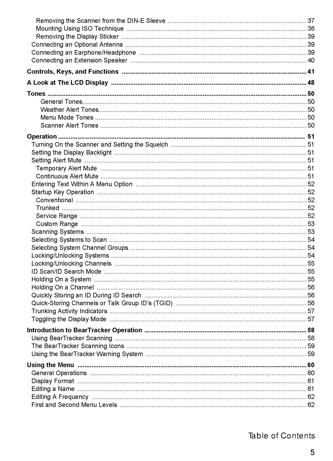 UNIDEN BEARCAT BCT15 Scanner Operating Guide Manual - WIRE BOUND - TOUGH COVERS